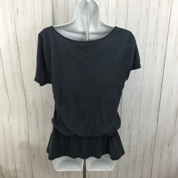 Soft Joie Washed Navy Pima Cotton Modal Top Size Small - Picture 4 of 6